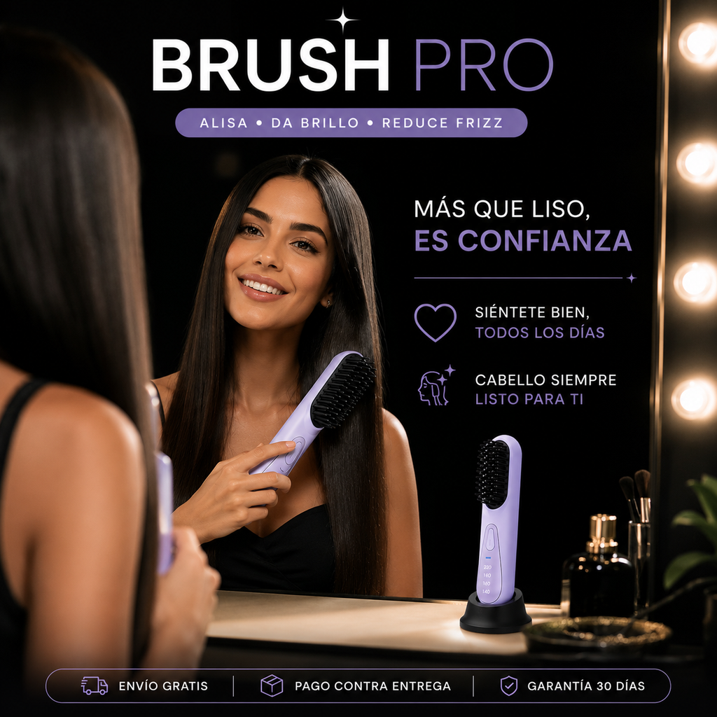 Cepillo Alisador Inalambrico Brush pro