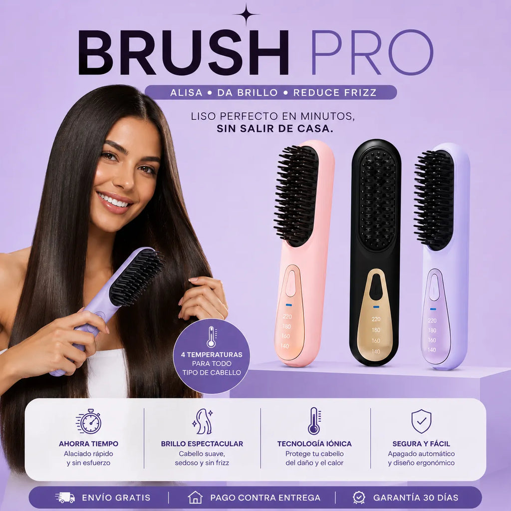 Cepillo Alisador Inalambrico Brush pro